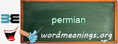 WordMeaning blackboard for permian